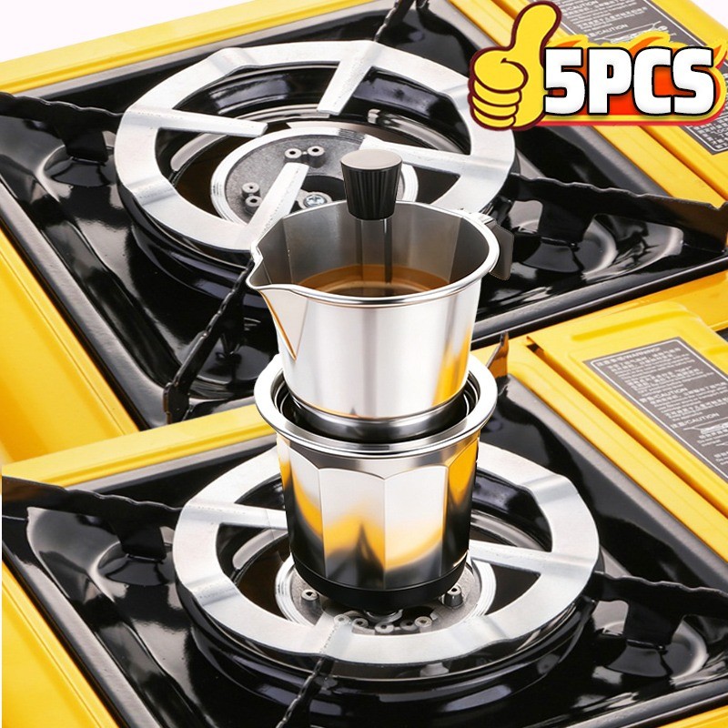 Gas Stove Reducer Ring Gas Cooker Support Rack Stainless Steel Simmer Ring Plate Coffee Moka Pot