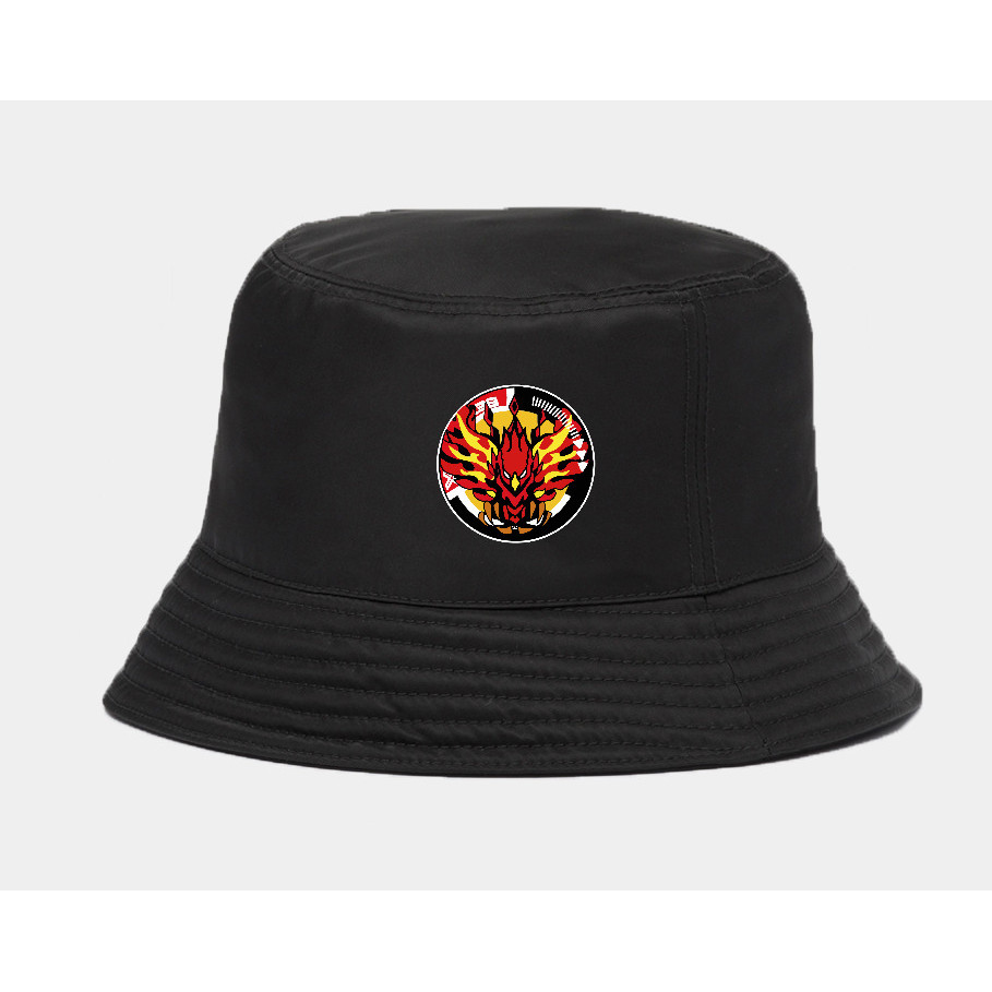 Topi bucket Anime Beyblade X Gear Chip logo Phoenix Wing