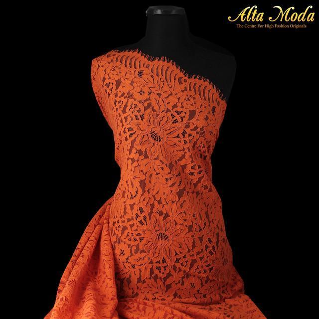 Brokat Perancis Orange (3M) (Alta Moda) #Gratisongkir