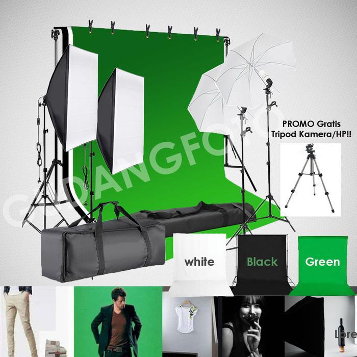 Lampu lighting Studio Komplit set