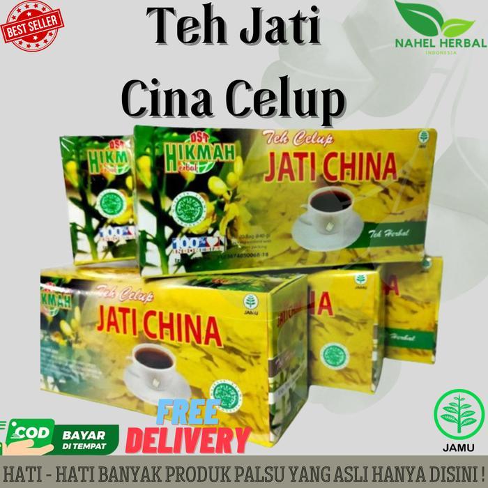 "New" Teh Celup Daun Jati Cina Hikmah Asli 100%