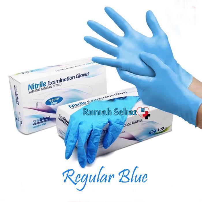 Sarung Tangan Latex Sarung Tangan Karet Sarung Tangan Medis Biru Tbk