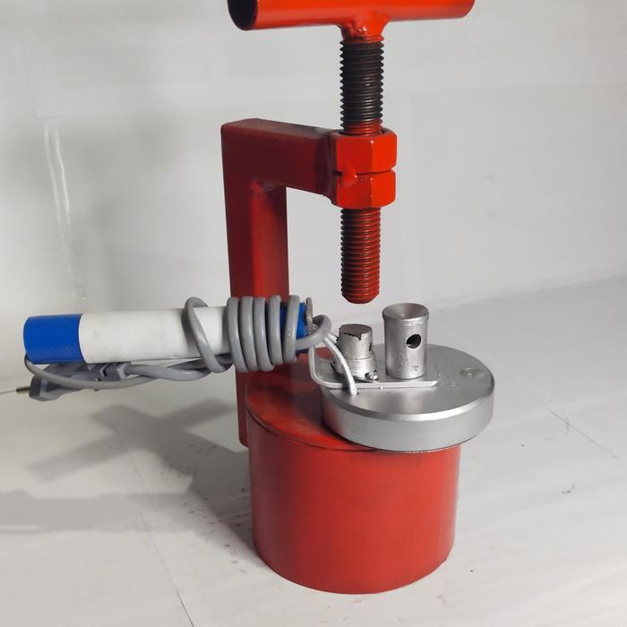 alat tambal ban listrik otomatis komplit warna oranye kotak