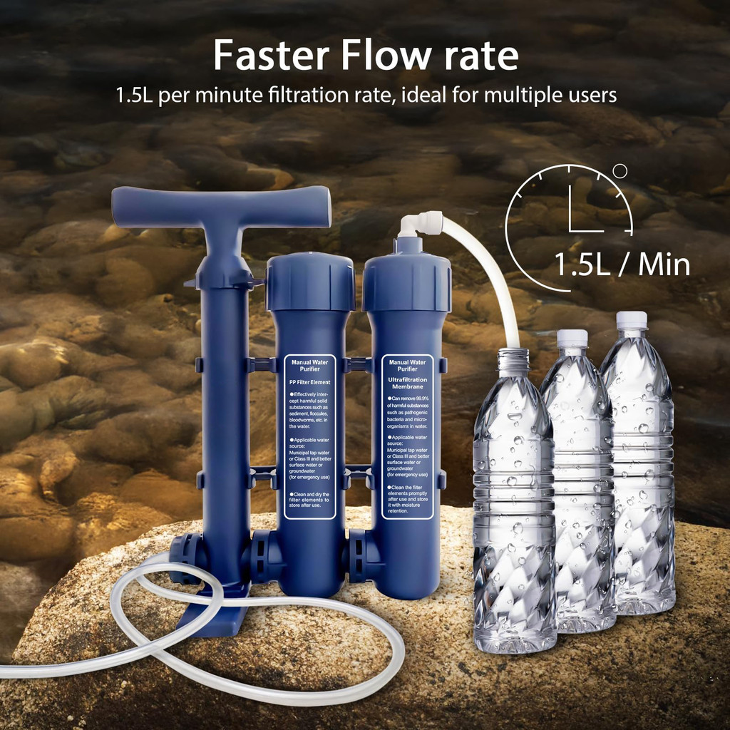 Drinking Water Filter Outdoor Water Purifier Portable Water Purifier Handheld Filter for Camping