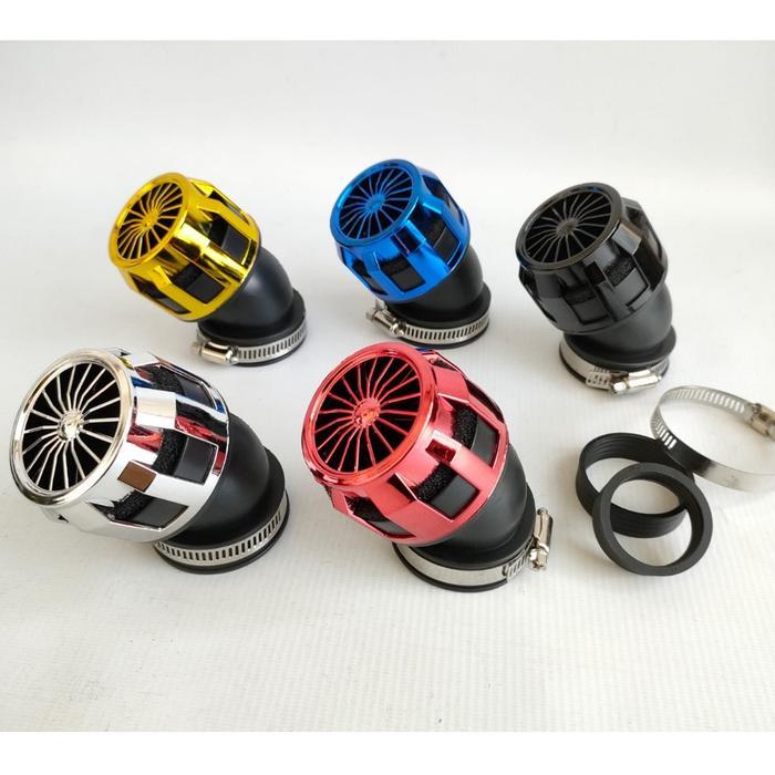 JTTOP" FITER KARBU RACING TURBIN LURUS 45 DERAJAT 90 DERAJAT UNIVERSAL PE 24 26 28 AIR FILTER OPEN