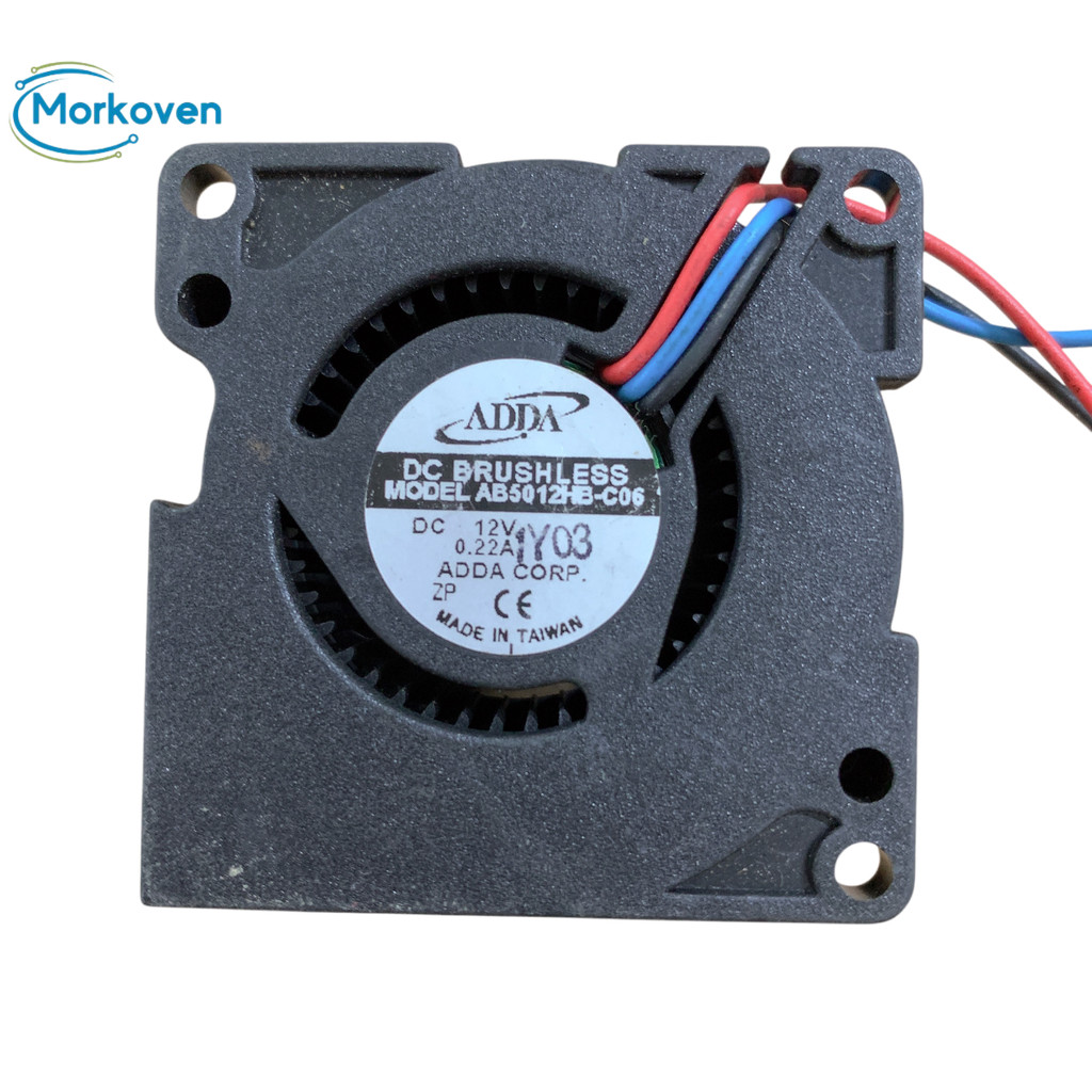 Cooling Fan FOR Delta AB5012HB-C06 5020 12V 0.22A 50mm 20mm 3wire Cooler Switch fan