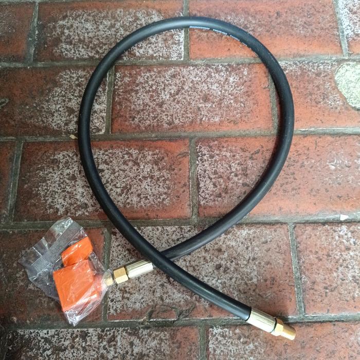 Selang Gas Pigtail Drat 1/4" + Regulator Zeppelin