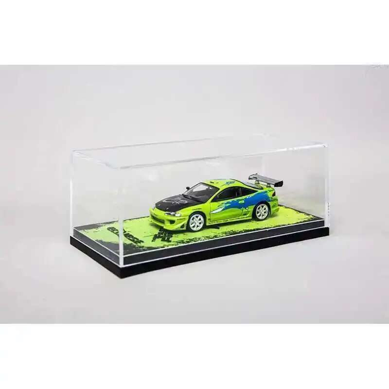 Transcend In Stock 1:64 Eclipse D30 Robocar FNF Green Diecast Diorama Car Model Collection Miniature
