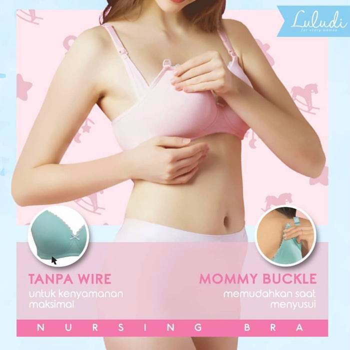 Luludi By Wacoal Maternity Bra / Nursing / Mommy Buckle / Menyusui Bra
