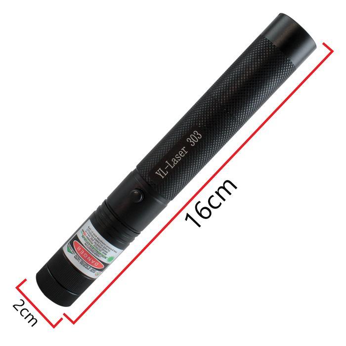 Suksestech Laser Senter Pointer Hijau Re Dengan Batre Dan Tempat Cas Batrai Berbahan Aluminium-