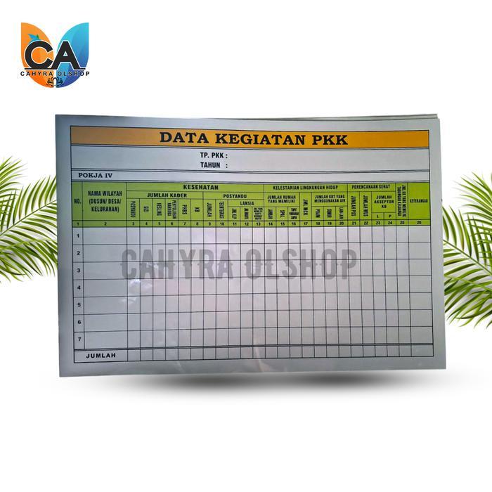 PREMIUM (COD) PAPAN DATA - DATA KEGIATAN PKK POKJA 4 - HARYADS ECO