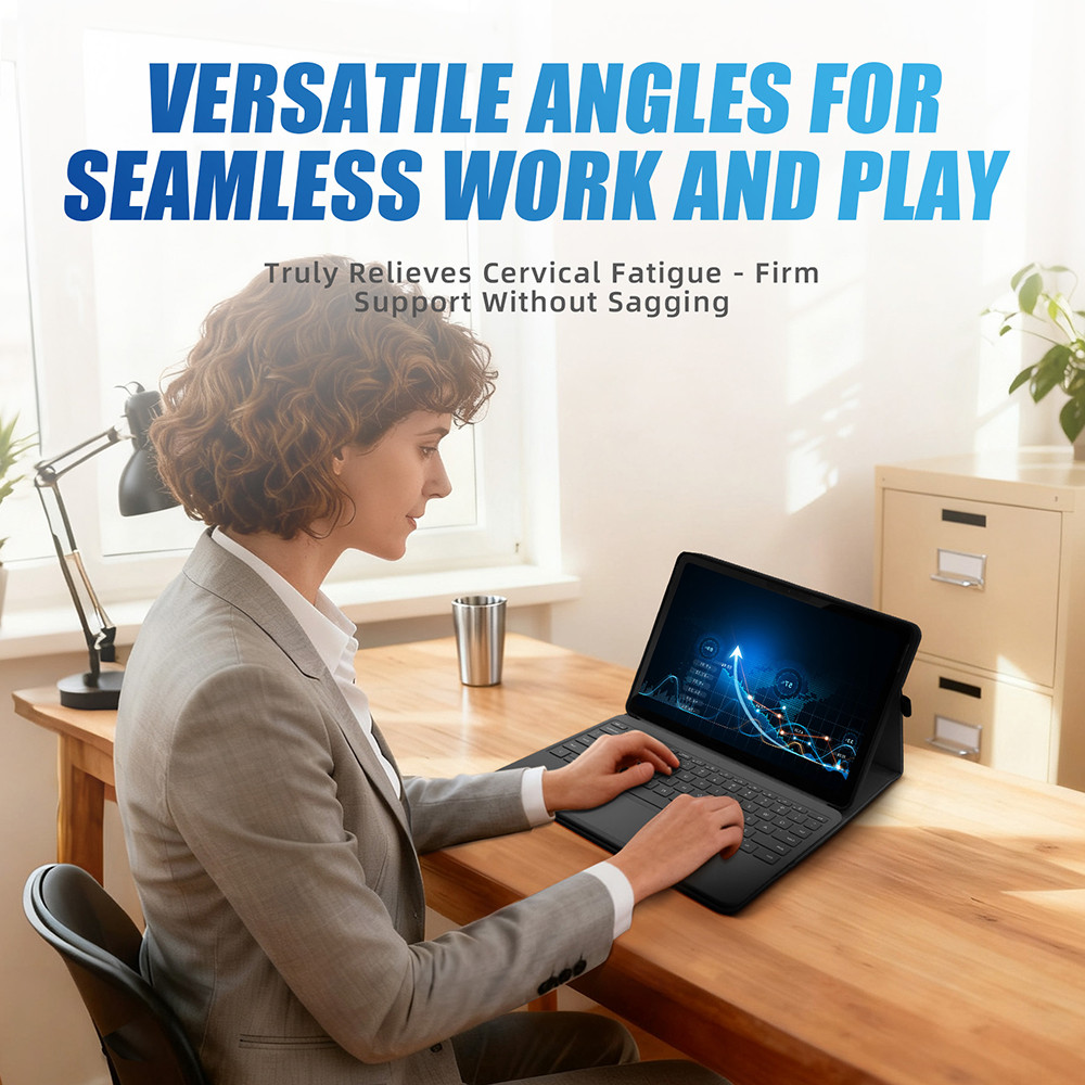 Surface Pro 12 Case for Microsoft Surface Pro 12 (2025) 12", Multiple Angle Adjustment Folio