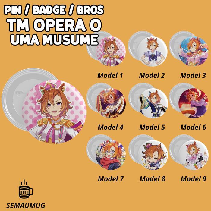 PIN TM OPERA O UMA MUSUME BROS BADGE BULAT GAME LUCU CUSTOM SEMAUMUG