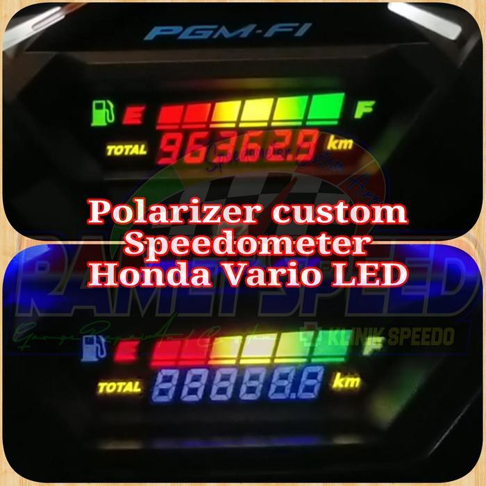 POLARIZER CUSTOM SPEEDOMETER HONDA VARIO LED POLARIS SPEEDOMETER HONDA VARIO LED