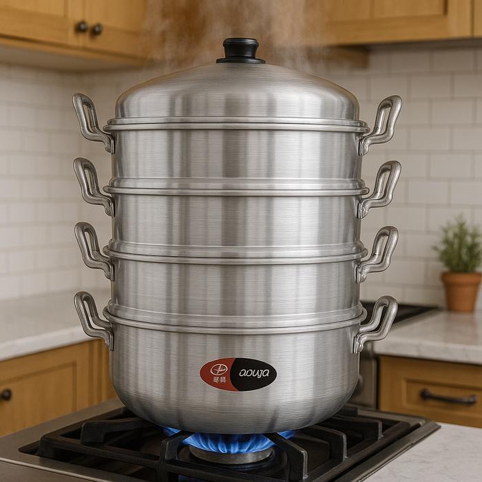 Maspion Langseng Aluminium 36 cm Susun 4 Dandang kukus - FM