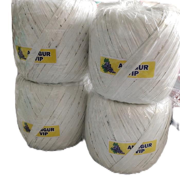 "New" Agru Tali Rafia / Rumput Jepang Warna Putih 1 Kg Ketebalan Tipis Produksi Pabrik Sendiri