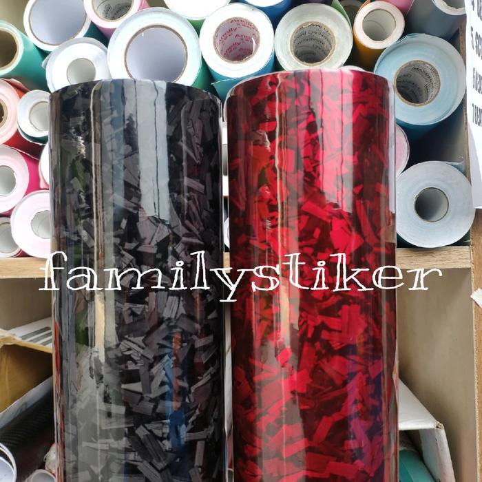 Skotlet Stiker Karbon Forget Sticker Carbon Warna Biru Karbon Merah karbon 5d