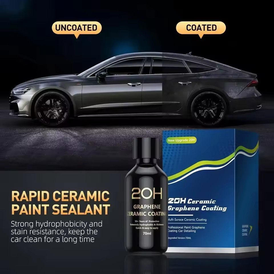 Graphene Ceramic Coating 20H/12H with Self Healing and UV Track Technology Car Detailing Professiona
