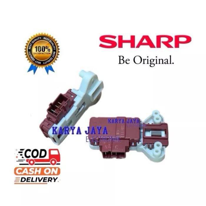 [ Sharp Es-Fl862 ]Door Lock Switch Pintu Mesin Cuci Sharp Front Loading Es-Fl862 Co
