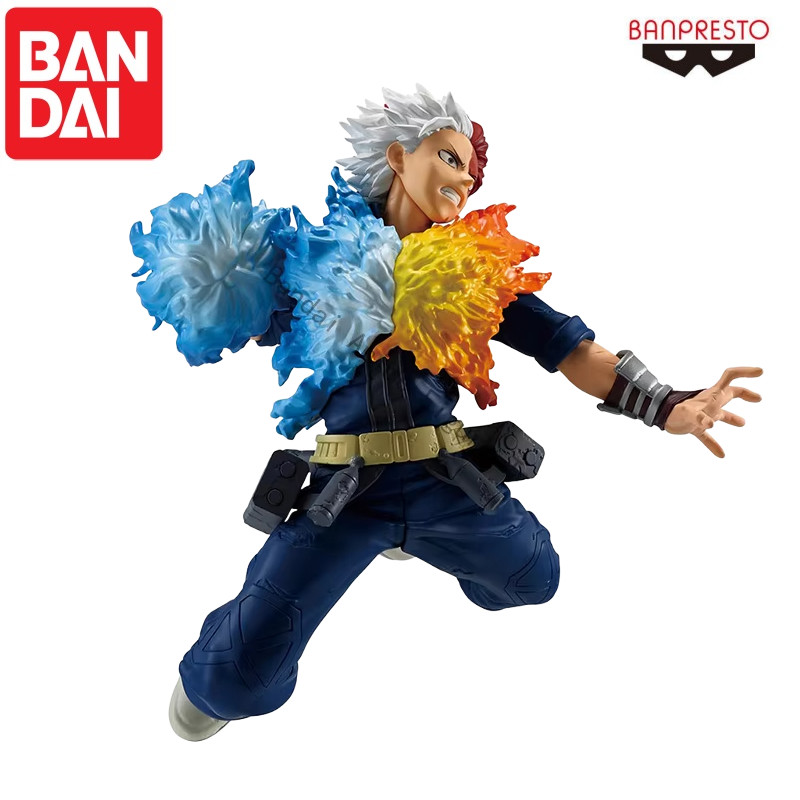 In Stock Original Bandai Banpresto My Hero Academia MAXIMATIC Todoroki Shouto PVC About 17cm Figure