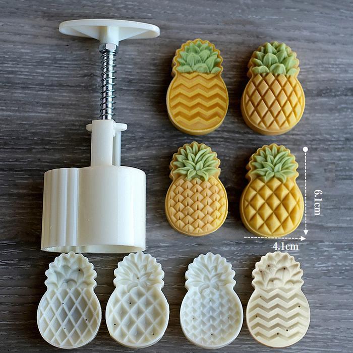 20G 50G 4 Buah/Set Cetakan Kue Cetakan Nastar Cetakan Kue Bulan Kue Nanas Cetakan Nastar Bentuk