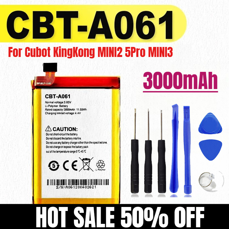 3000mAh CBT-A061 for Cubot KingKong MINI2 5Pro MINI3 Mobile Phone Batteries