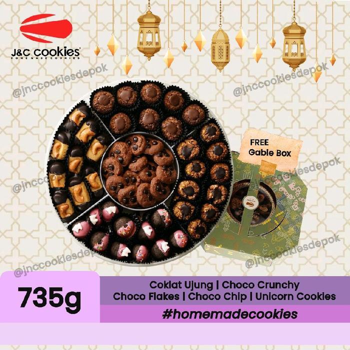Super Best Seller Limited Stock JNC Cookies 1 Kg Candy Tray Coklat Keju Chocolate Cheese