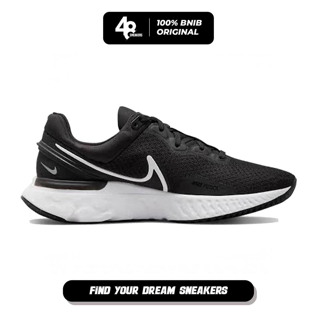 Sepatu Lari Wanita Nike React Miler 3 Black (DD0491-001) Original
