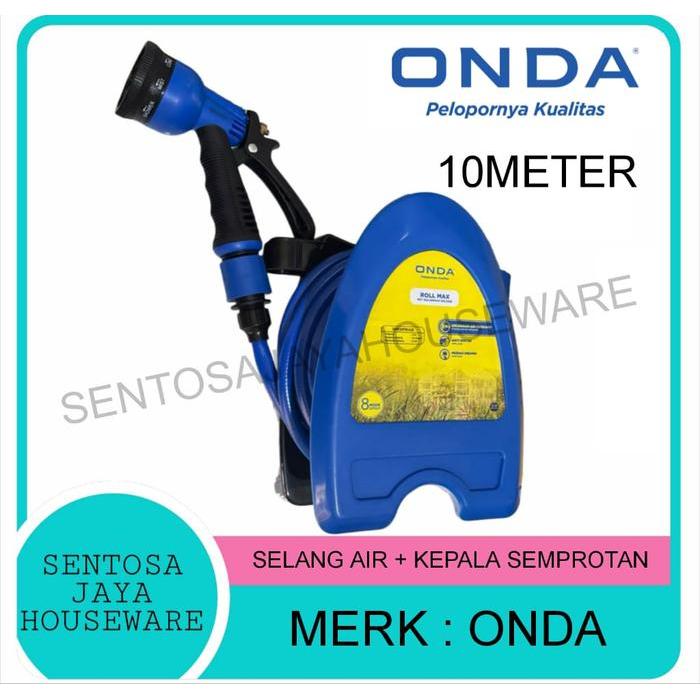 ORIGINAL ONDA SET SELANG AIR + KEPALA SEMPROTAN AIR 10METER / SELANG AIR 10METER DENGAN KEPALA JET