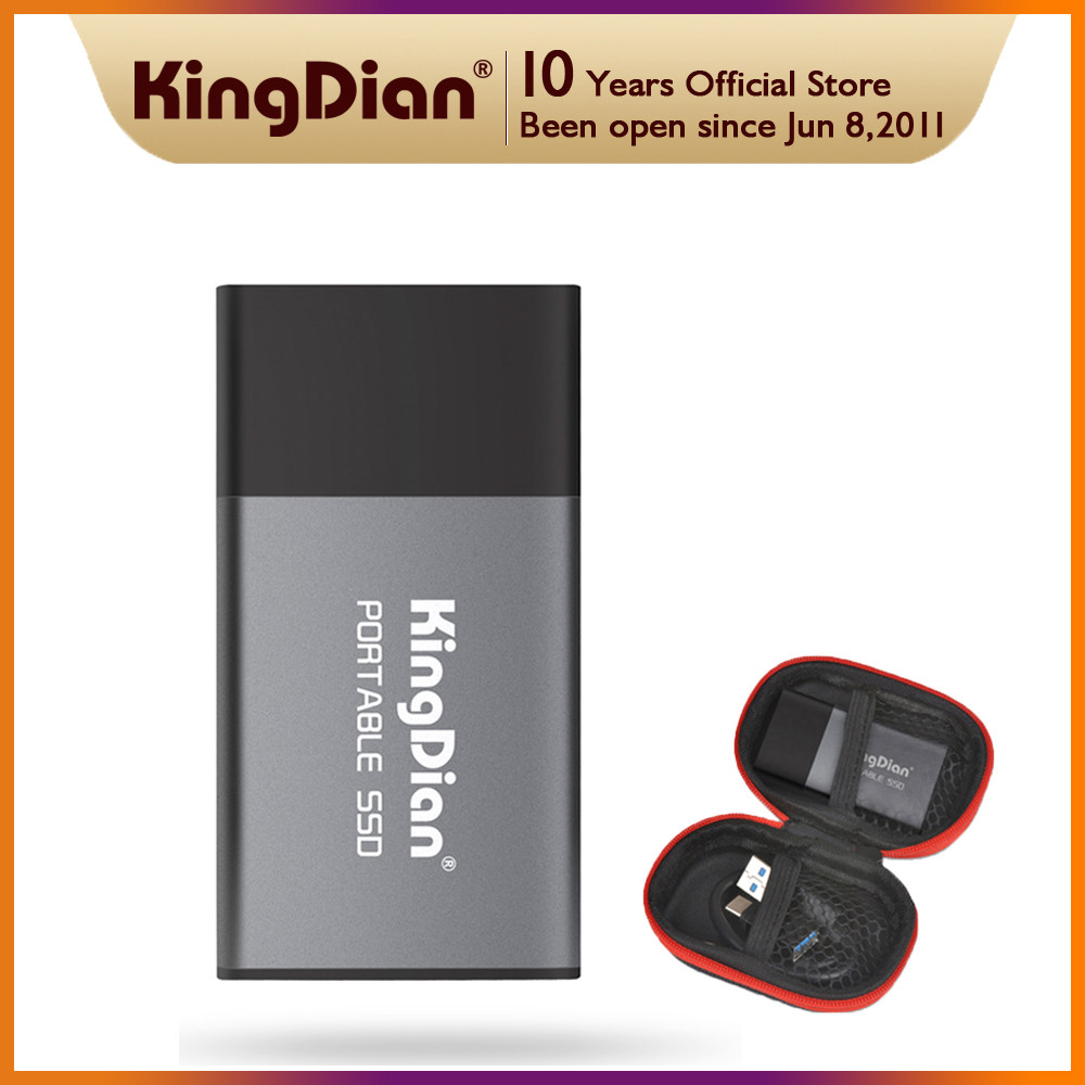 KingDian Portable SSD 120GB 250GB 500GB 1TB External SSD USB3.0 Type C External Solid State Hard