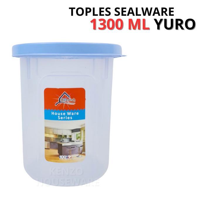 Toples Plastik 1,3 L Kue Kering Lebaran Toples Bening Bulat Snack Mini