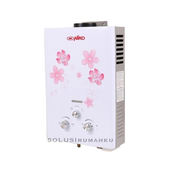 Water Heater Gas Lpg Niko White / Pemanas Air Mandi Hangat