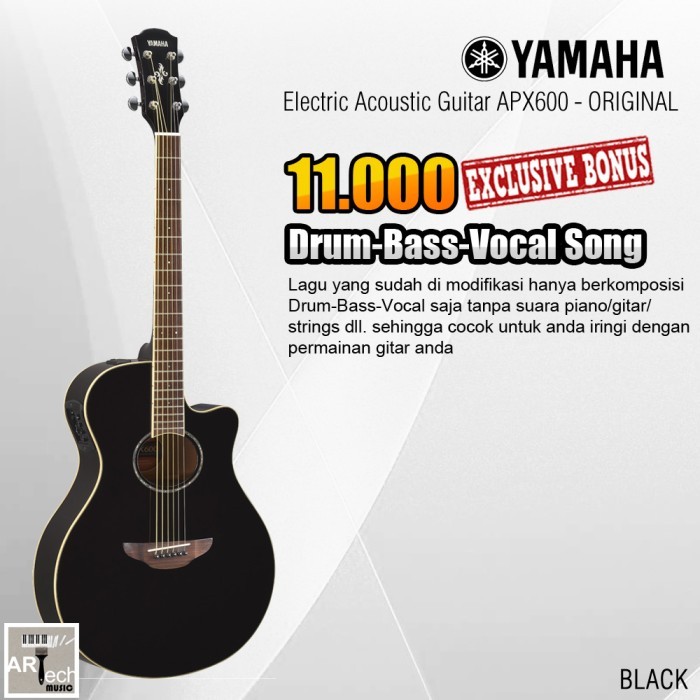 GITAR AKUSTIK ELEKTRIK YAMAHA APX600 / APX 600 (PENERUS 500II / 500 )