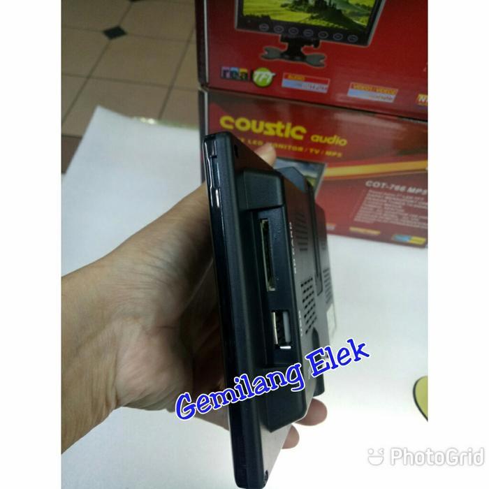 Super Hemat Tv Monitor Led Coustic Cot-766 Mp5 Usb 7 Inch