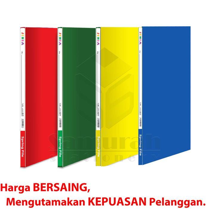 "New" Spring File Polos Ukuran Folio / Map Album Plastik Snell / Acco Lubang Kertas Dokumen