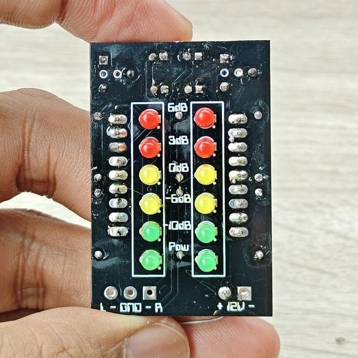 Digital VU meter Stereo 12 Led Audio Level Meter Sound Analizer