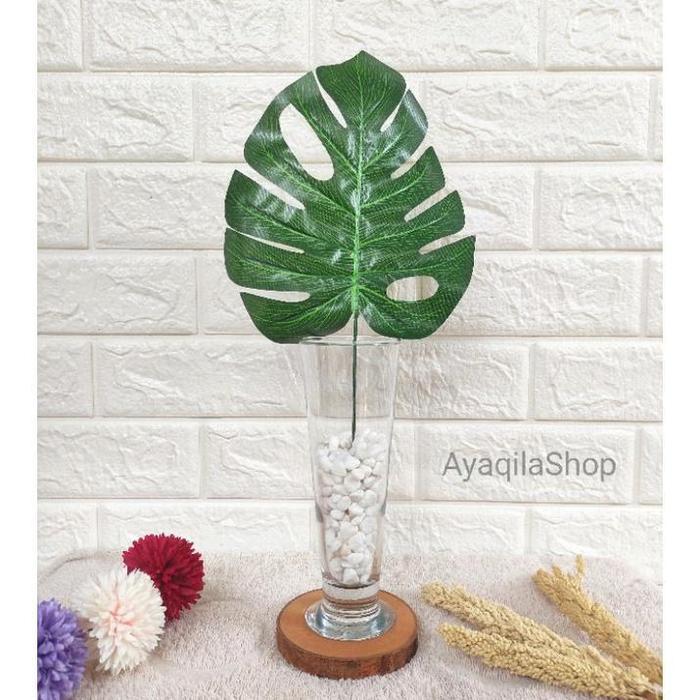 VAS BUNGA KACA TINGGI / VAS BUNGA AESTHETIC / VAS KACA BENING / VAS BUNGA ARTIFICIAL