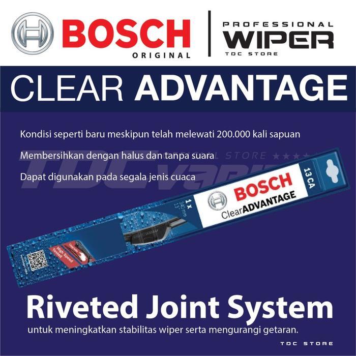 PAJERO SPORT WIPER BLADE BOSCH ASLI CLEAR ADVANTAGE PISANG 22 & 18