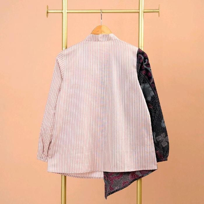 s7 Atasan wanita Batik DAISY Burgundy A1166