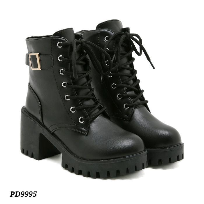 Aerostreet - Sepatu Boots Padiorplatform Style Wanita Korea Pd9993 - Shoes Csy