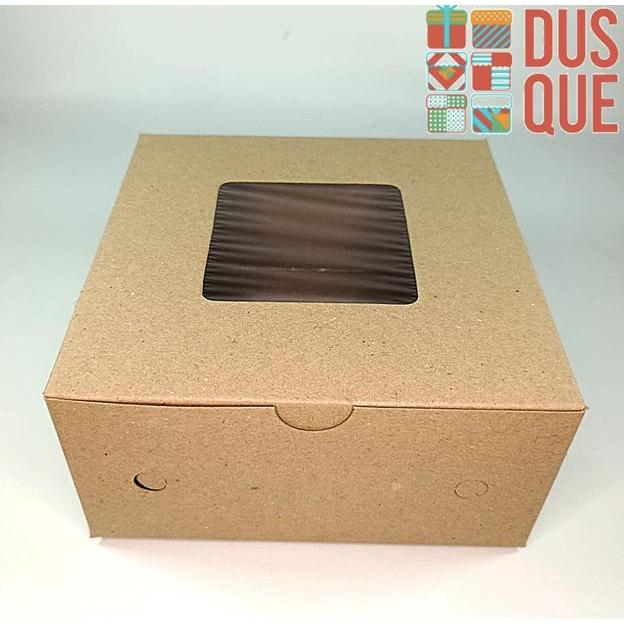 Stok Baru BOX KRAFT / DUS COKLAT / DUS KRAFT / DUS KOTAK 18x18x8 CM (10 PCS)