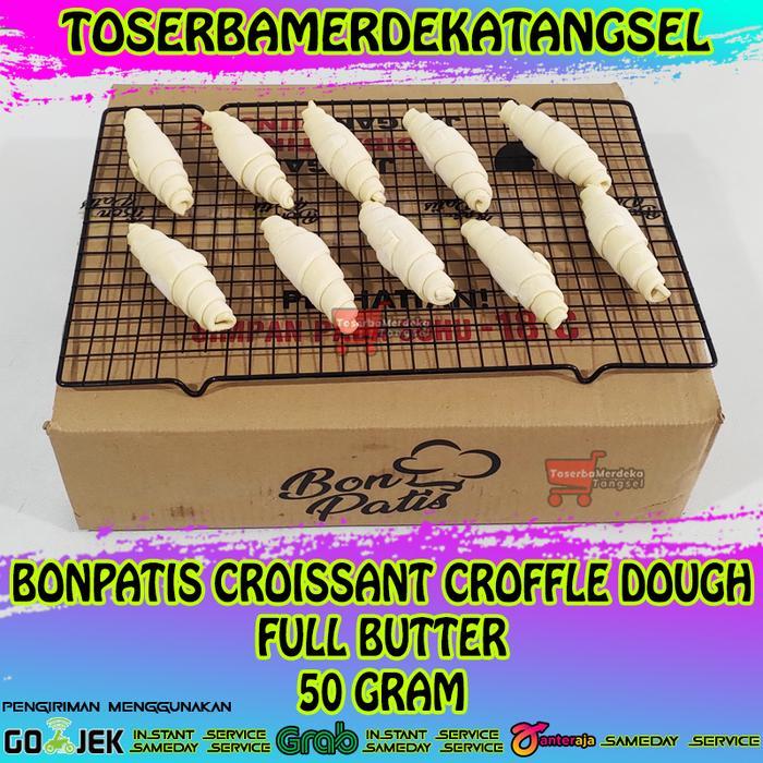 BONPATIS CROFFLE CROISSANT DOUGH FROZEN FULL BUTTER 50GR (MIN 10 PCS)