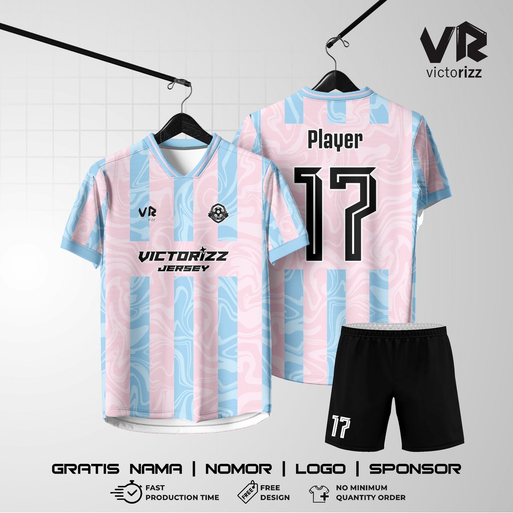 JERSEY FULL PRINTING FREE CUSTOM DESIGN CUSTOM NAMA DAN NOMOR | JERSEY FUTSAL/SEPAK BOLA/BADMINTON/V