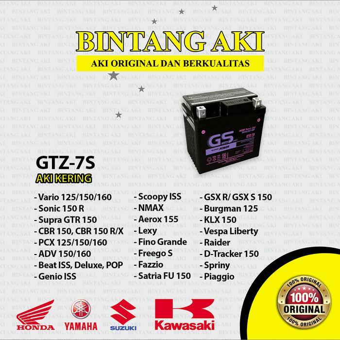 "New" Aki NMAX Old NMAX New GTZ7S Accu Kering Motor Motorcycle