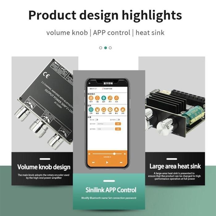 [Kirim Sekarang] ZK-TB21 ZK-MT21 ZK-502L TPA3116D2 Bluetooth 5.0 Power Amplifier Modul Audio 2.1