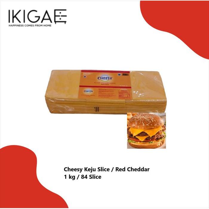 CHEESY RED CHEDDAR SLICE / KEJU BURGER SLICE / LEMBARAN