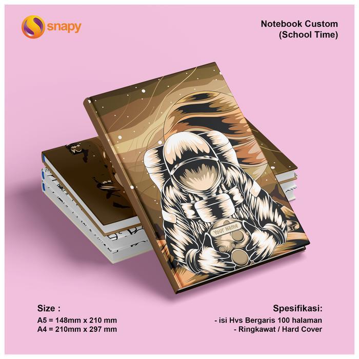 Notebook Custom Hardcover Baru