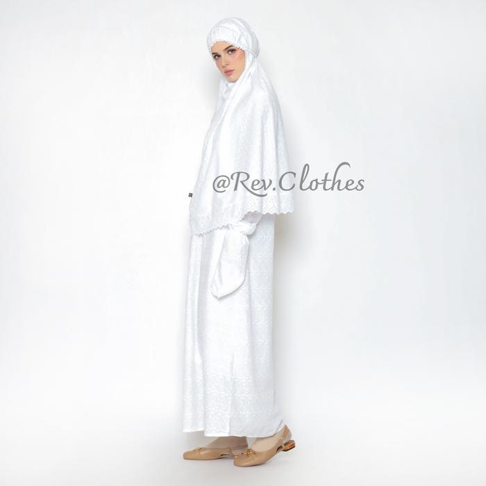 cnm Gamis umroh wanita set lengkap Baju Ihram Wanita full Bordir Baju Muslim Wanita Bergo Syari