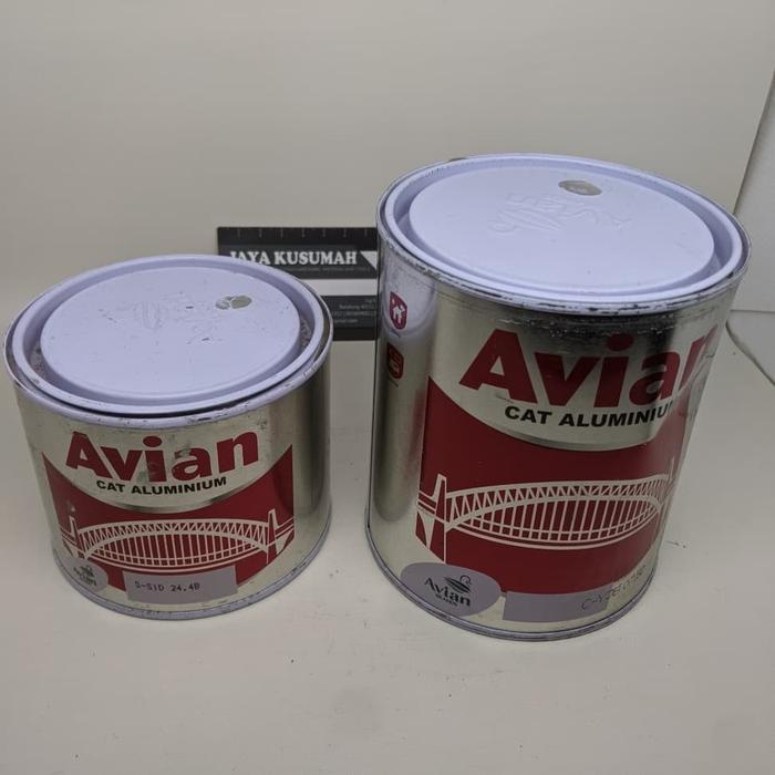 Avian Cat Alumunium Cet warna Almunium 0.75L Cat Besi Silver