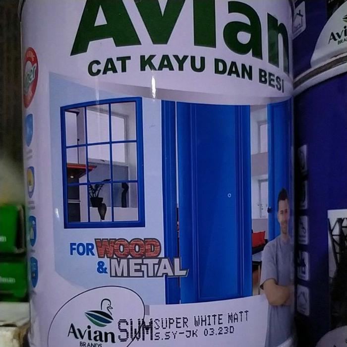 Avian cat besi kayu doff/hitam doff/putih doff